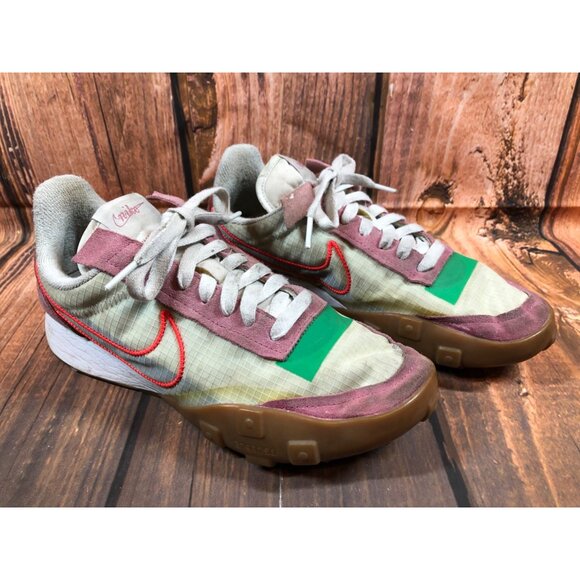 Nike Waffle Racer 2X Desert Berry Crimson Gum Womens 10 (n6q) - Picture 3 of 10